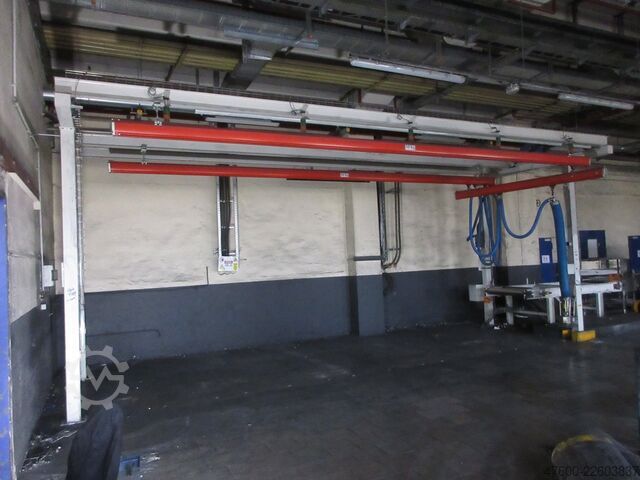 Jeřábová stříška Jeřáb Krytý jeřáb Jeřábová dráha Demag Portalkran KBK2 + Saugheber 50KG Vacuumpumpe 50KG  + Stahlbau 9,3x3m