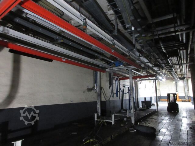 Crane Crane Crane Crane Crane Crane Runway Demag Portalkran KBK2 + Saugheber 2x50KG Vacuumpumpe 2x 50KG  + Stahlbau 18,2x3m