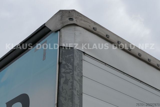Naczepa otwarta z plandeką SCHMITZ CARGOBULL SCB S3T HUBDACH  Edscha XL Code Liftachse