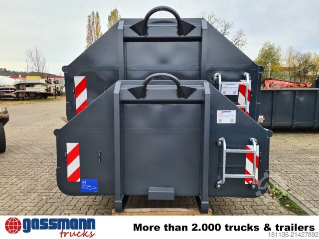 Krogcontainer  Abrollcontainer mit Klappe ca. 11m³, überfahrbar