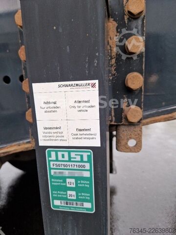 Semi-reboque basculante SCHWARZMÜLLER Stahlmulde HARDOX 28 m³