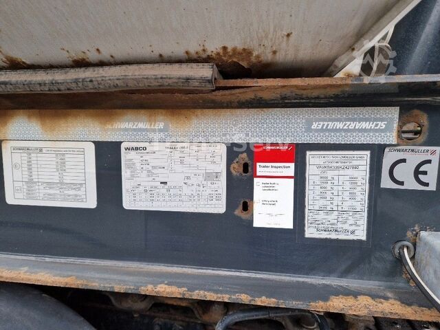 Semi-reboque basculante SCHWARZMÜLLER Stahlmulde HARDOX 28 m³