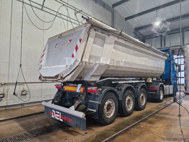 Semi-reboque basculante SCHWARZMÜLLER Stahlmulde HARDOX 28 m³