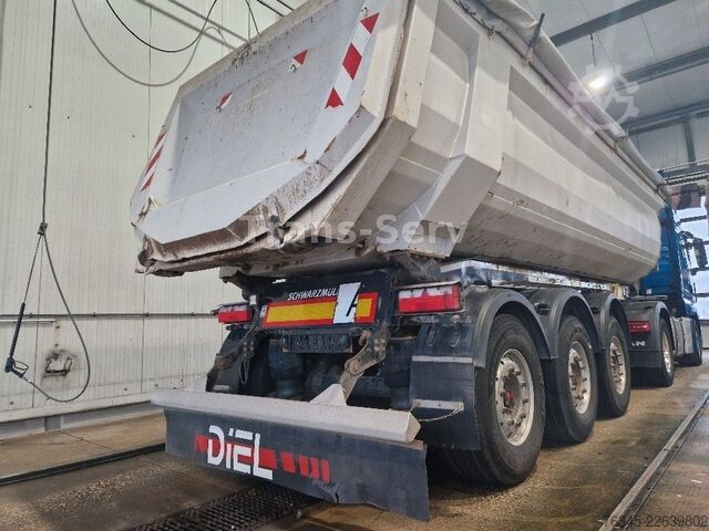 Semi-reboque basculante SCHWARZMÜLLER Stahlmulde HARDOX 28 m³