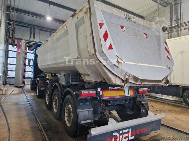 Semi-reboque basculante SCHWARZMÜLLER Stahlmulde HARDOX 28 m³