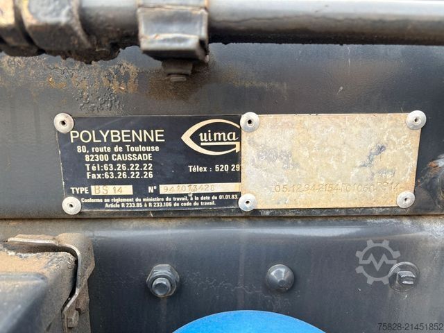 Hákový nosič kontejnerů MERCEDES-BENZ SK 2038  ( 1838 )  BLATT- BLATT / Retarder