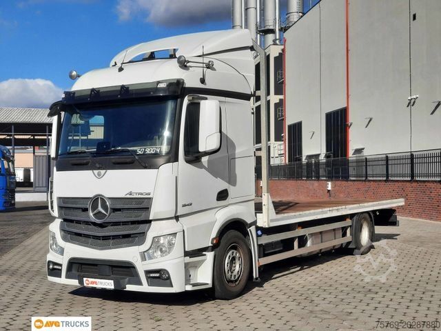 Vrachtauto met open laadbak MERCEDES-BENZ 1842 L ACTROS Plattform 7,25 m 2 Liegen