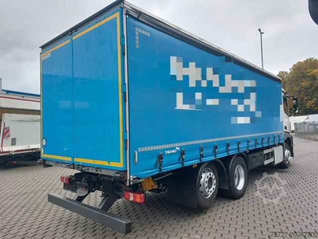 Plattewagen met zeil MERCEDES-BENZ 2543 Antos- Edscha- Portal- TOP