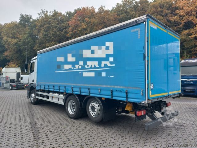 Plattewagen met zeil MERCEDES-BENZ 2543 Antos- Edscha- Portal- TOP