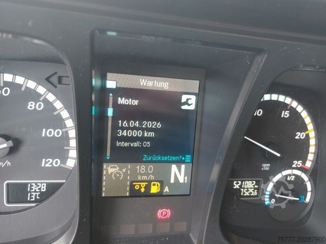 Plattewagen met zeil MERCEDES-BENZ 2543 Antos- Edscha- Portal- TOP