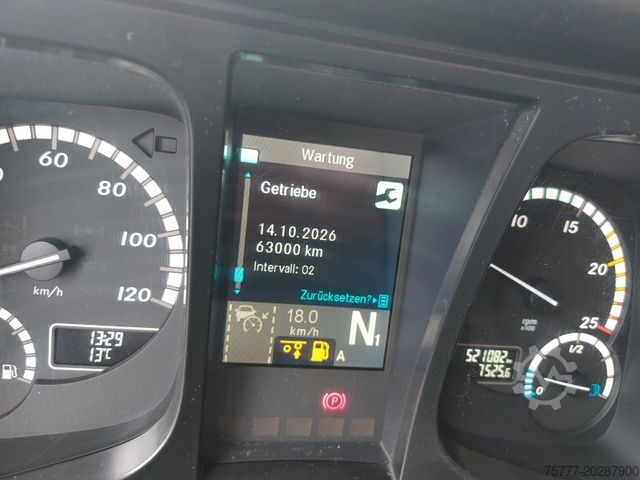 Plattewagen met zeil MERCEDES-BENZ 2543 Antos- Edscha- Portal- TOP