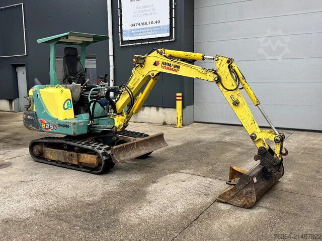 Minigrävare Yanmar B25V snelwissel + 2 bakken