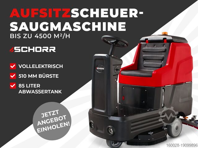 Schrobzuigmachine SCHORR Aufsitz-Scheuersaugmaschine RR1030FS