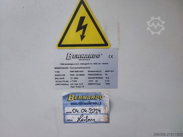 Vlakslijpmachine Bernardo FSM 3060 AHD