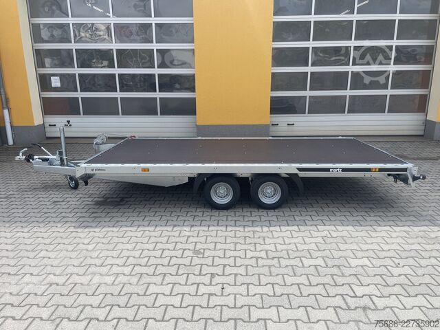Reboque porta-carros Martz 406cm x 211cm 2,7T + Rampen + Seilwinde