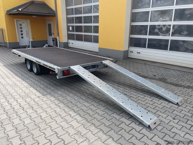 Reboque porta-carros Martz 406cm x 211cm 2,7T + Rampen + Seilwinde