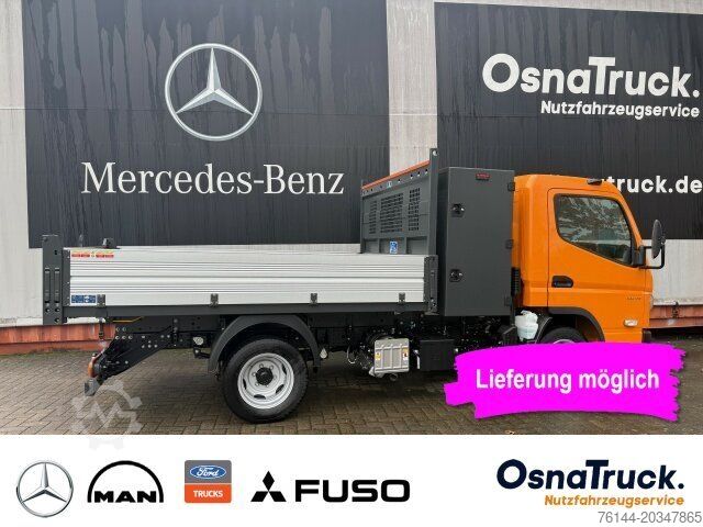 Φορτηγό ανατρεπόμενο βαν MITSUBISHI 3C15 Hinterkipper + Box Klima,AHK 3,5t,Diff.-Sp.