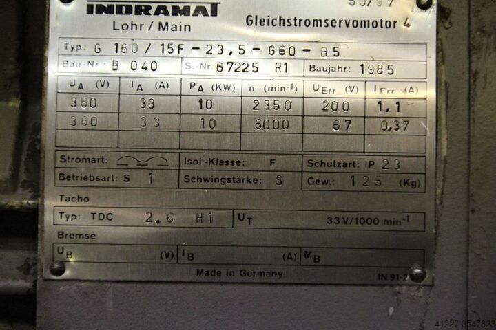 Permanente magneetmotor Indramat G160/15F-23,5-G60-B5