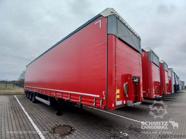 Auflieger mit Pritsche & Plane Schmitz Cargobull Schiebeplane Mega