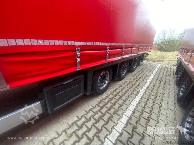 Auflieger mit Pritsche & Plane Schmitz Cargobull Schiebeplane Mega