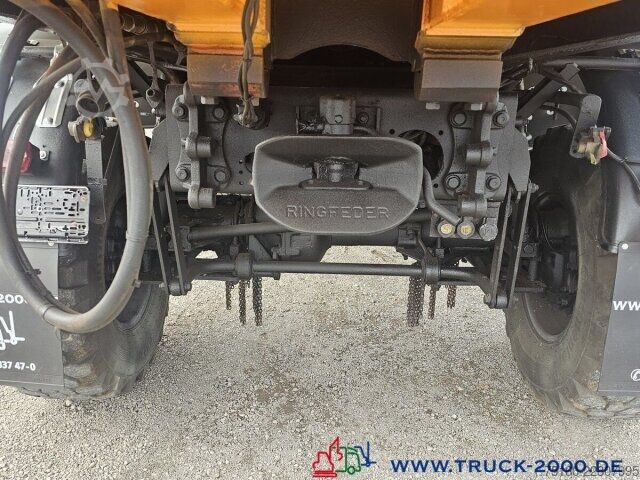 Gru montata su autocarro Unimog U2150 4x4 Kran abnehmbar Palfinger Hakenhöhe 10m