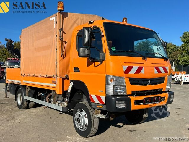 Tipvogn varebil Mitsubishi Fuso Canter6C18/KranHIAB/4x4Allrad/Klima