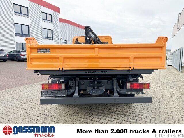 Billenőplatós furgon Mercedes-Benz Atego 815 K 4x2 mit Kran Hiab 055 B-1 CL