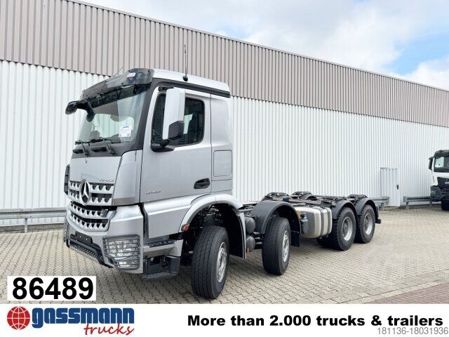 Chassi de caminhão Mercedes-Benz Arocs 4148 K 8x4/4, Turbo-Retarder-Kupplung,