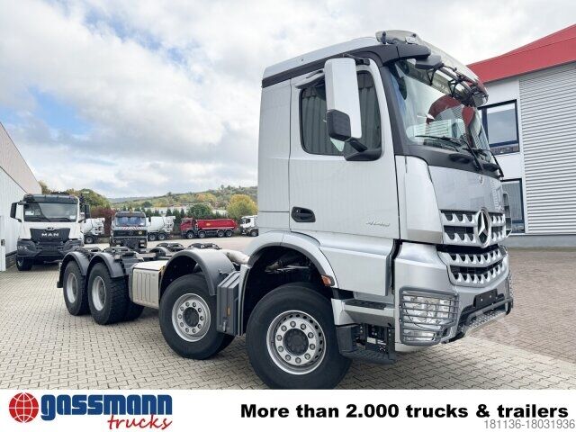Chassi de caminhão Mercedes-Benz Arocs 4148 K 8x4/4, Turbo-Retarder-Kupplung,