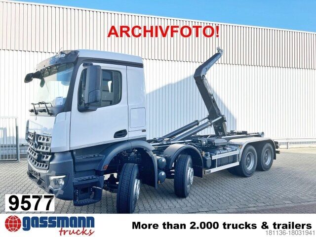 Haakarm vrachtwagen Mercedes-Benz Arocs 4148 K 8x4/4/45, Turbo-Retarder-Kupplung,