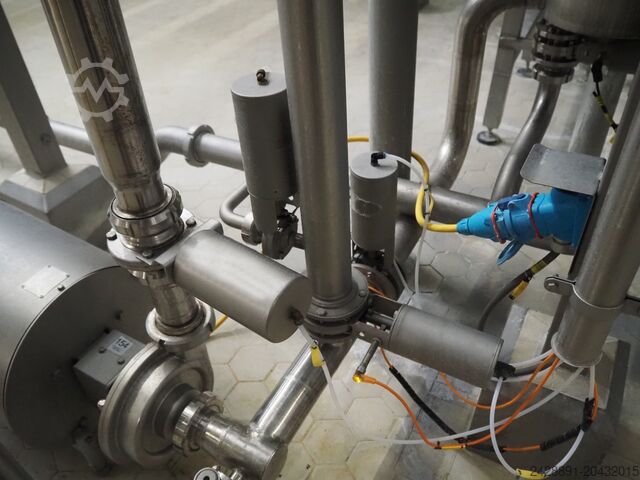 Línea de pasteurización de suero de mantequilla Alfa Laval, Tetra Pak C8-K8M, CP19555, HP-5032/170