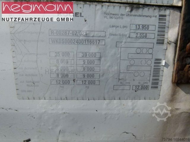 Semirremolque caja KÖGEL SP24, Doppelstock mit Balken, DE