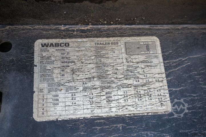 Laadplatform KRONE SD27-PLATEAU-39000 KG MTM