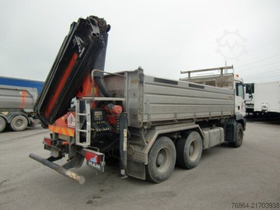 Driezijdige kipper MAN TGA 33.430 6X4 KIPPER, MANUEL, E4 PALFINGER BLATT-BLATT