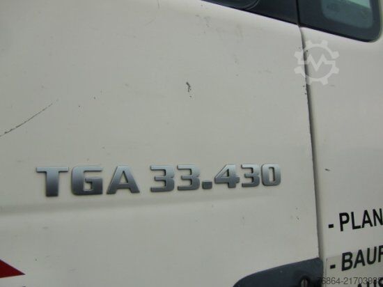 Driezijdige kipper MAN TGA 33.430 6X4 KIPPER, MANUEL, E4 PALFINGER BLATT-BLATT