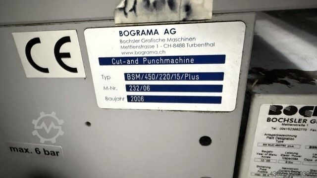 Schneide- und Stanzmaschine Bograma BSM 450 Servo