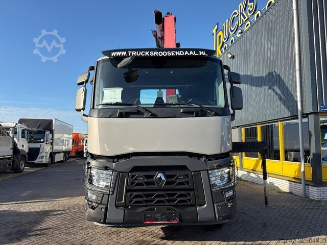 Ciężarówka z dźwigiem Renault C440 + HMF 2320 K3-- 3X EXT. + REMOTE + HAAKARM...