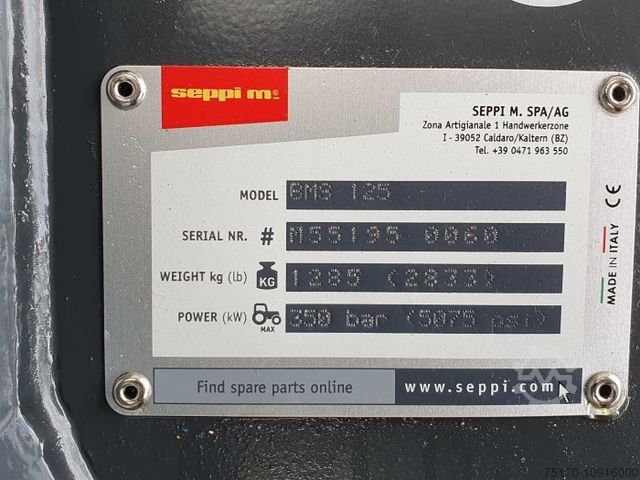 Drugi  Seppi M. BMS 125 / 13-30t Forstmulcher Drehmotor