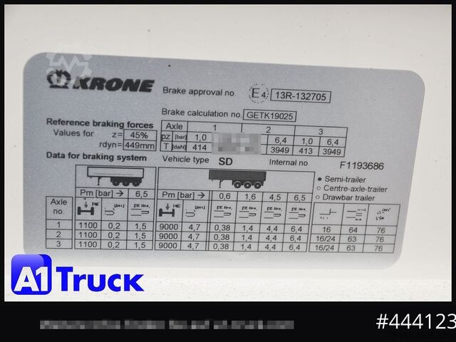 Oplegger met vlakke laadvloer KRONE 5 x SD, Mega, Twistlock, Container, NEU, ohne Zulassung