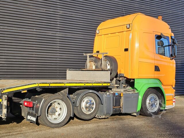 Transportul de volum Scania R410 6x2 / RETARDER + NOOTEBOOM DIEPLADER