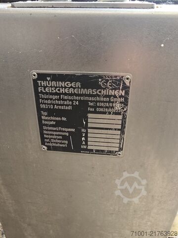 Máquina de processamento de carne Thüringa Durchlaufkutter