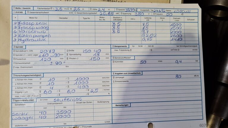 Freesmachine Reckermann Kombi 1000 CNC