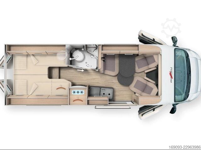 Τροχόσπιτο αυτοκινούμενο MALIBU 640 LE Coupe *Assistenz-P*Navi*AHK*Solar*Markise