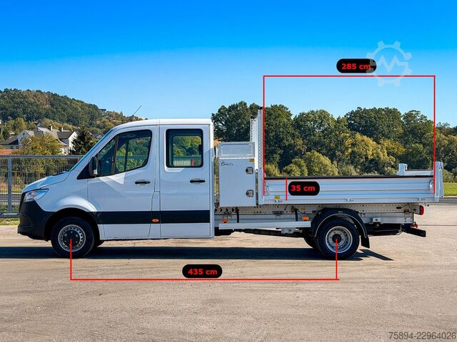 Φορτηγό ανατρεπόμενο βαν MERCEDES-BENZ Sprinter 514 CDI Kipper * Doppel Kabine!