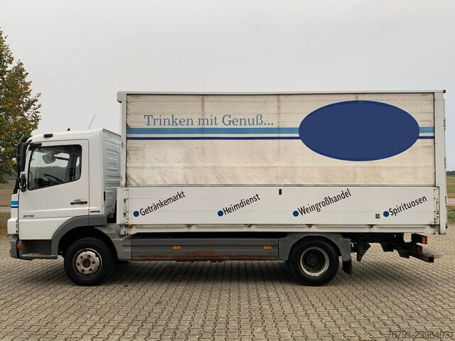 Samochód do przewozu napojów MERCEDES-BENZ Atego 916 816L_ 5m kurz_ Klima_ Bordwände_ Türen