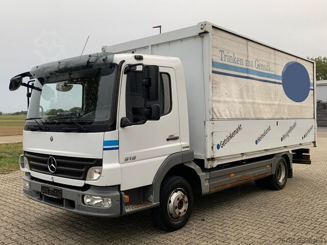 Samochód do przewozu napojów MERCEDES-BENZ Atego 916 816L_ 5m kurz_ Klima_ Bordwände_ Türen
