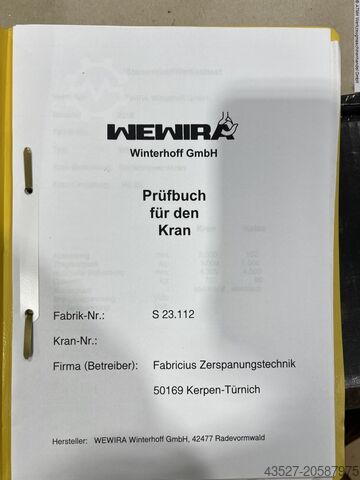 Kolumnowy żuraw obrotowy WEWIRA WSH 270x3000 Säulenschwenkkran