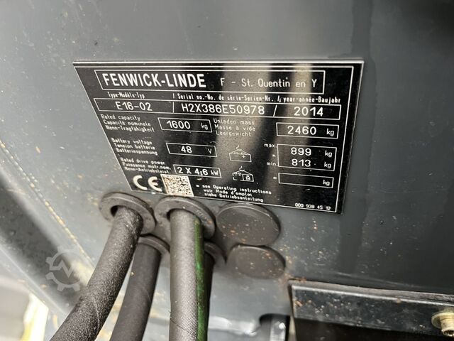 Carrello elevatore elettrico a 3 ruote Linde E16-02