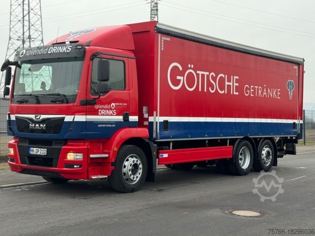 Italautó italáruszállító MAN TGM 26.340 L / LBW / 2xAHK / LENKACHSE / 18 PAL