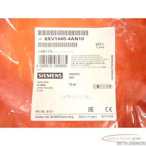 Siemens onderdeel Siemens 6AV6645-0AA01-0AX0 SN:KBY-H2-16737534 + 6XV1440-4AN10 - ! -